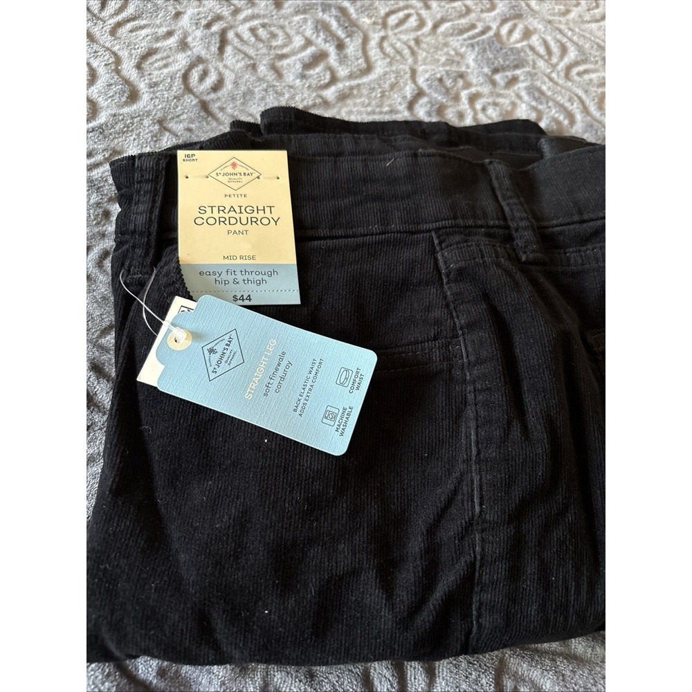 St. John's Pants Straight Corduroy Women's Sz. 16p Short.